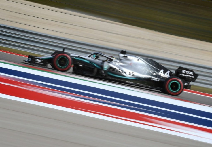 Lewis Hamilton on his way to fifth place on the grid