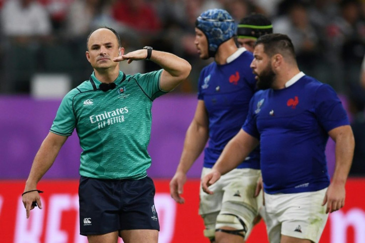 Referee Jaco Peyper later got into trouble for his gestures
