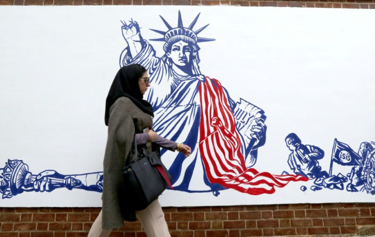 Iran unveiled new anti-American murals on the walls of the former US embassy ahead of the 40th anniversary of the Tehran hostage crisis