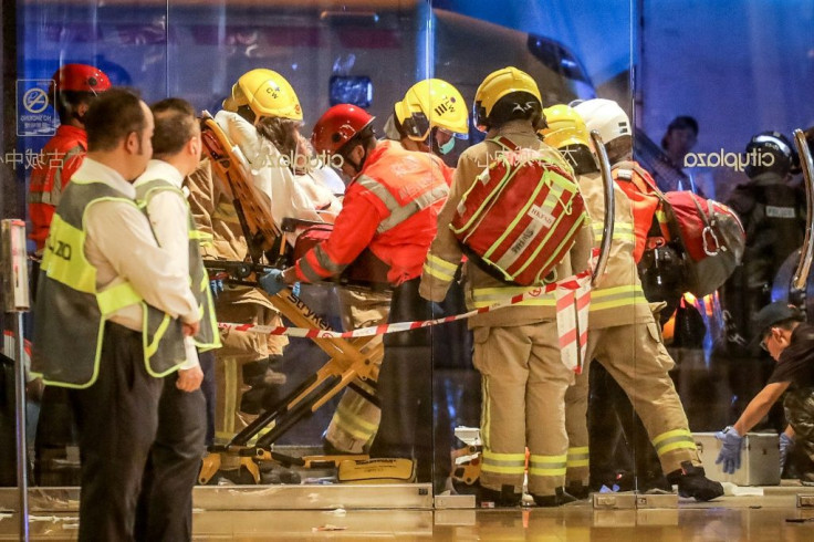Eye-witnesses told local media that a Mandarin-speaking man attacked people shortly after shouting pro-Beijing slogans