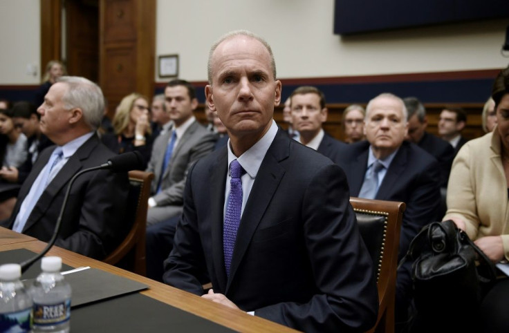 Boeing CEO Dennis Muilenburg arrives was grilled by lawmakers over the issues that lead to two deadly crashes of the 737 MAX aircraft