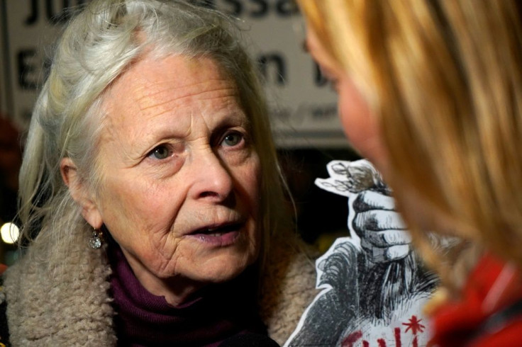 "Julian Assange will die unless we set him free," said fashion designer Vivienne Westwood