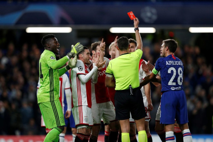Ajax had been 4-1 up away to Chelsea but two red cards in quick succession contributed to them having to settle for a remarkable Champions League draw