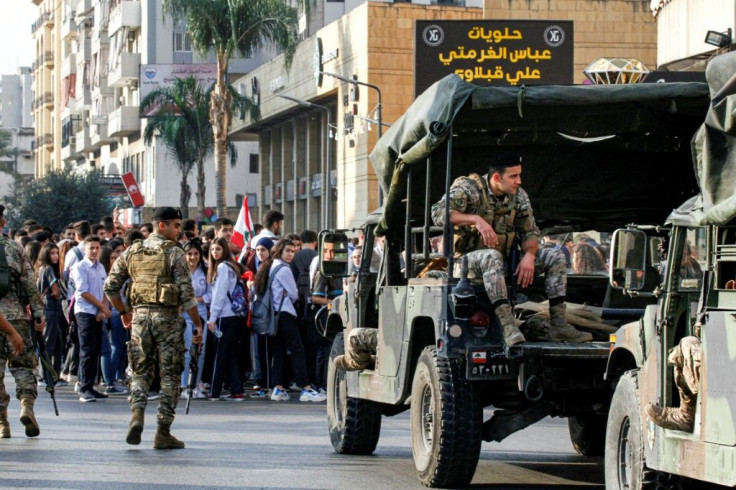 Students led anti-government demonstrations across Lebanon, refusing to return to class before the demands of a nearly three-week-old protest movement are met