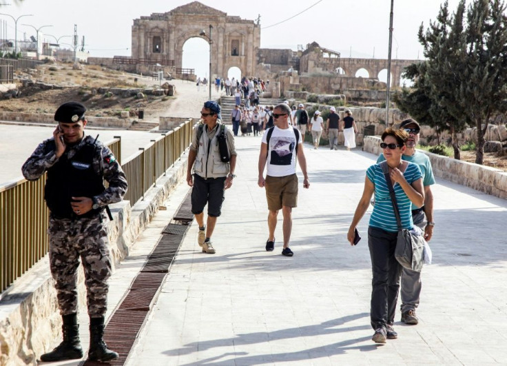 A witness said around 100 foreign tourists were a the Jaresh archeological site when a knife-wielding attacker stabbed several people on Wednesday