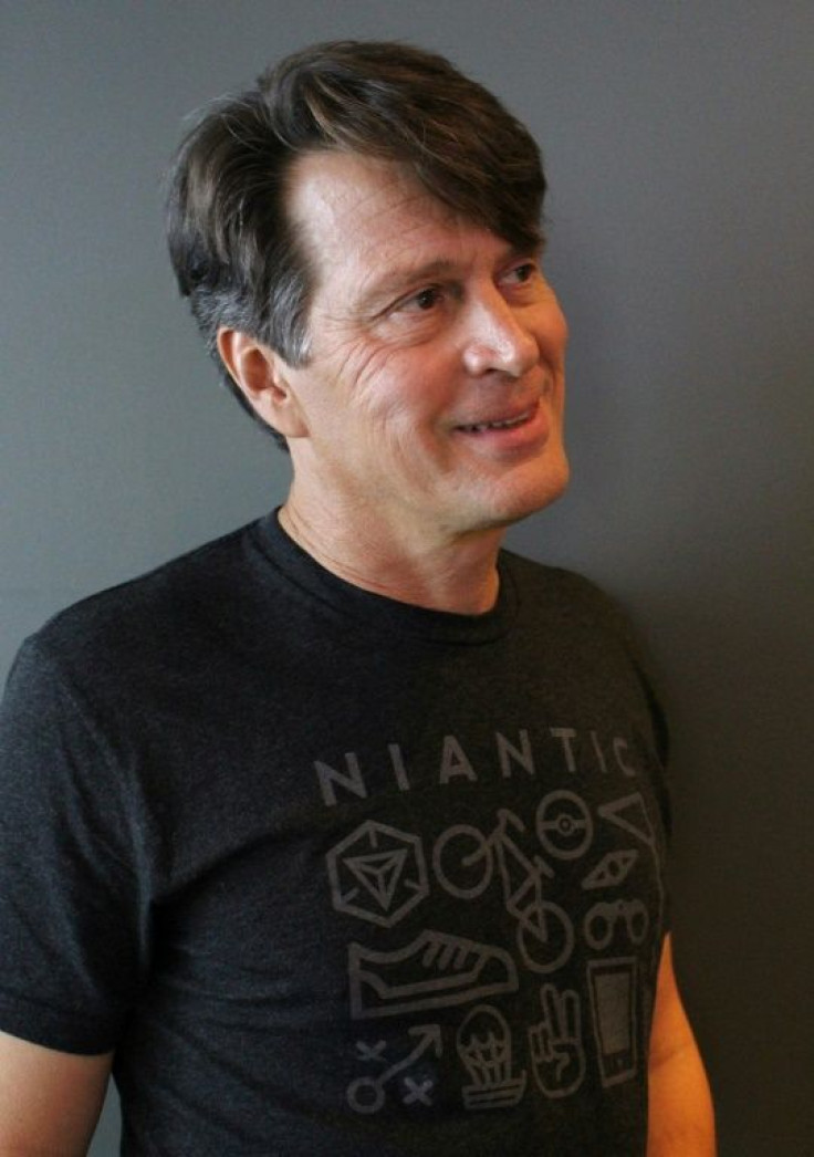 Niantic founder and chief executive John Hanke speaks during an interview in San Francisco on a plan to turn the world into a giant game board in a mix of fantasy and reality.