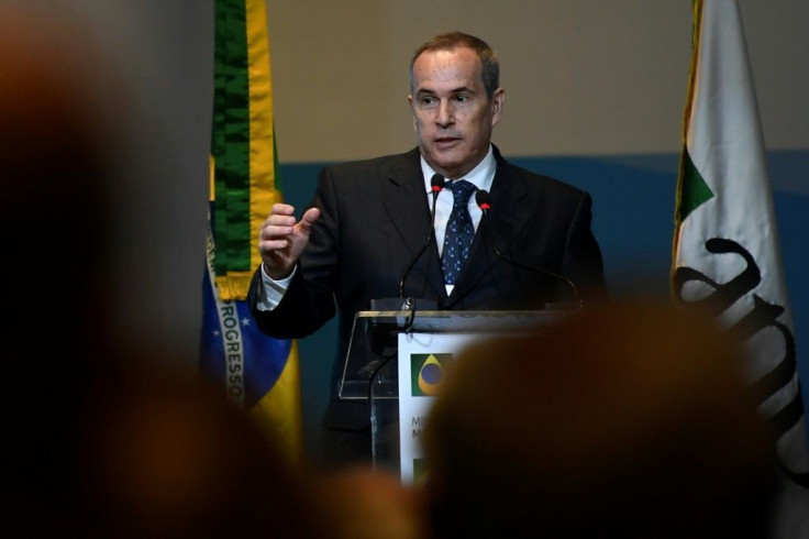 Brazil's National Petroleum Agency (ANP) Director-General Decio Oddone speaks during government auction for offshore oil fields
