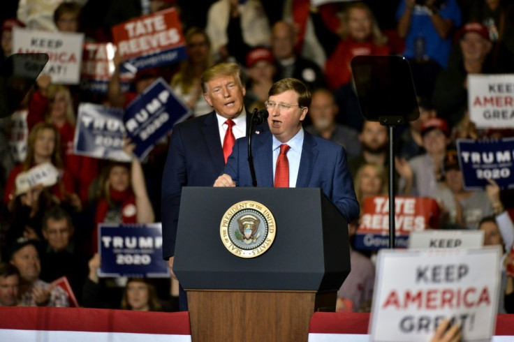 Mississippi Gov. Tate Reeves with Donald Trump