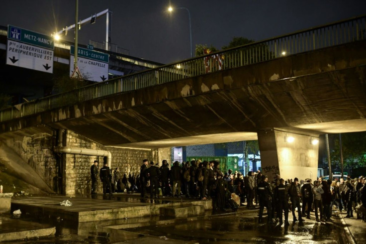 The operation was one of the largest in Paris since camps regularly began springing up in 2015