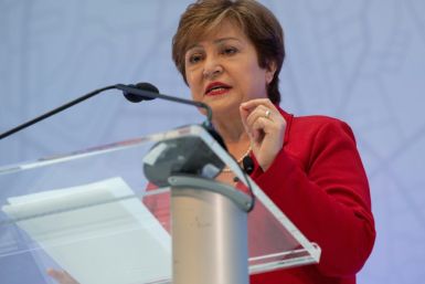 International Monetary Fund Managing Director Kristalina Georgieva warns that growing global debt leaves governments and households vulnerable to a rise in interest rates