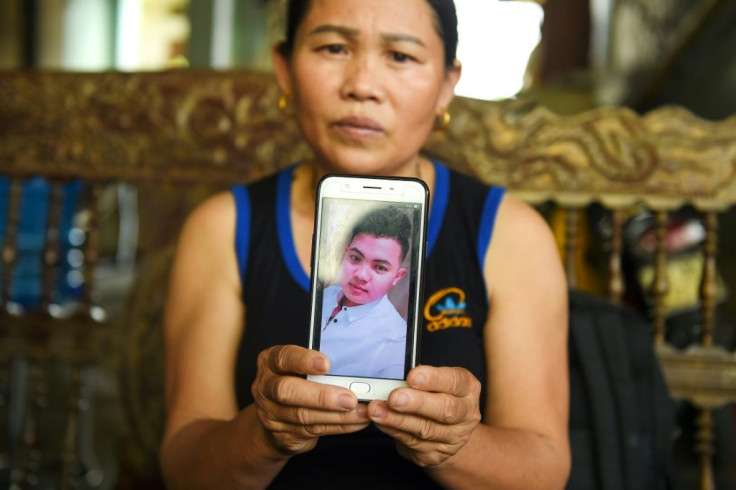 Hoang Thi Ai, mother of 18-year old Hoang Van Tiep who is feared to be among the 39 people found dead in the truck