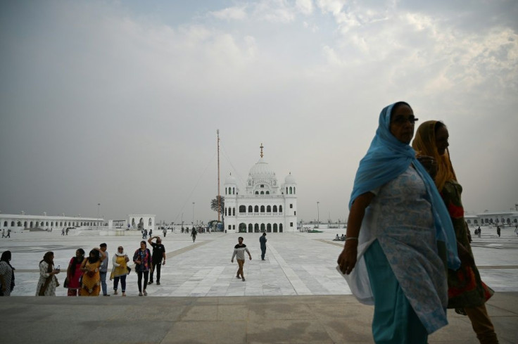 The shrine to Guru Nanak, the founder of Sikhism, lies in the Pakistani town of Kartarpur, near the Indian border