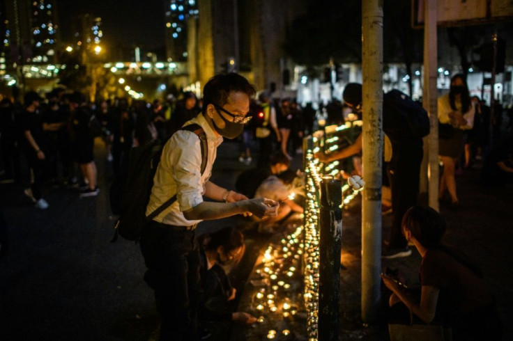 Tensions have soared since the death on Friday of Alex Chow, 22, who succumbed to head injuries sustained during a fall