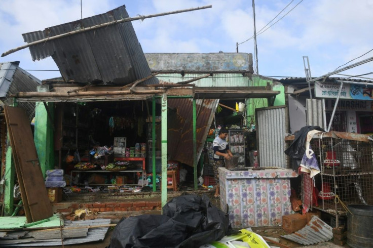 The cyclone packed winds of up to 120 kilometres (75 miles) per hour when it made landfall