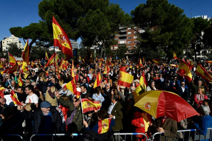 In October, some 20,000 people joined a Vox rally in Madrid where Abascal was speaking