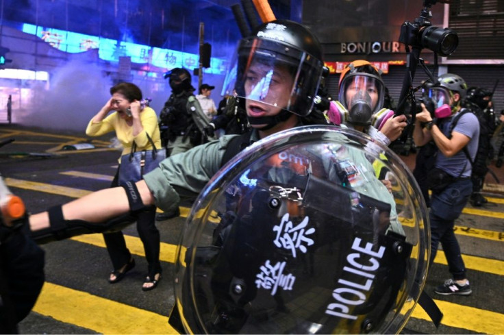 There had been disturbances in Hong Kong over the weekend, even before a protester was shot on Monday morning
