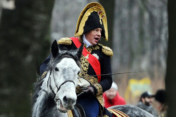 Sokolov often led historical re-enactments of Napoleon in Russia