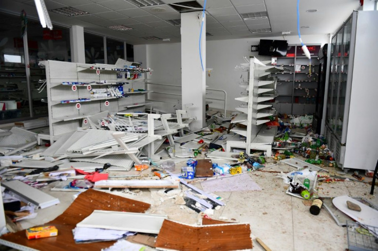View of a pharmacy in La Paz after it was looted during protests by suporters of ex-president Evo Morales after his resignation