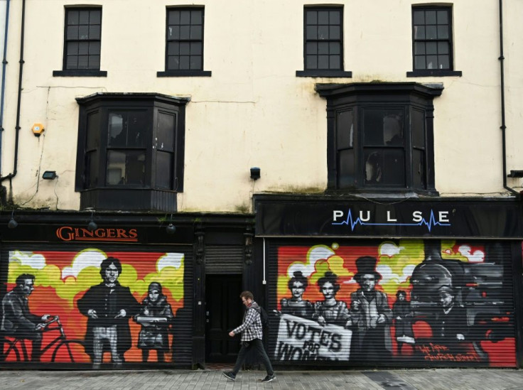 Shuttered shops in Hartlepool, where unemployment nudges double digits