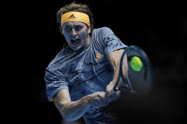 Alexander Zverev in action against Rafael Nadal at the ATP Finals