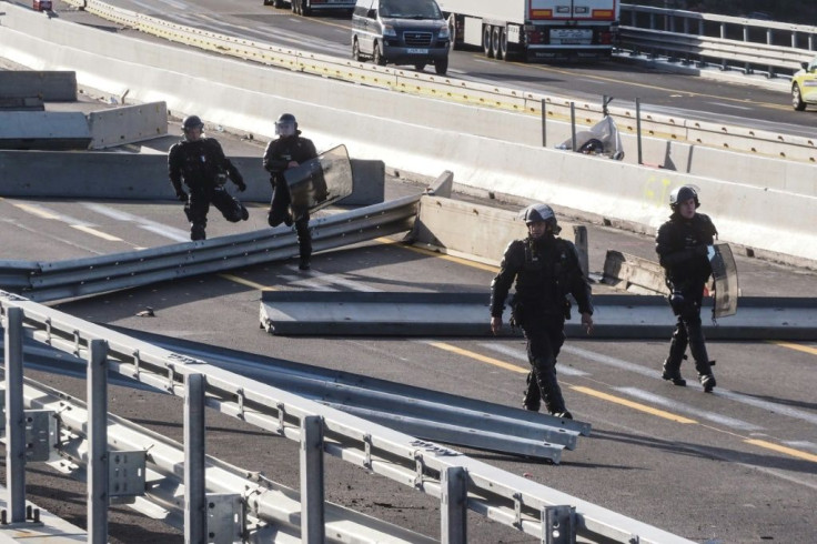 Catalana activists had blocked both the French and Spanish sides of the A9 motorway