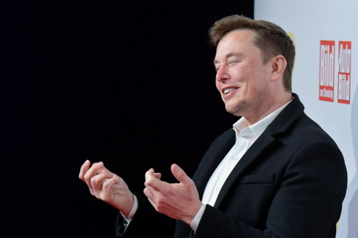 Elon Musk, CEO of Tesla and SpaceX, poses on the red carpet as he arrives for the 43rd "Goldenes Lenkrad" (Golden Steering Wheel) awards on November 12, 2019 in Berlin