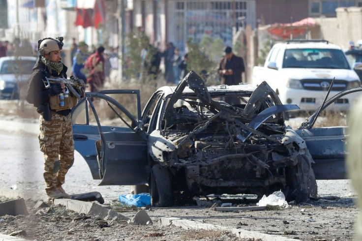 A source at the interior ministry said the blast was detonated by a suicide bomber in the car