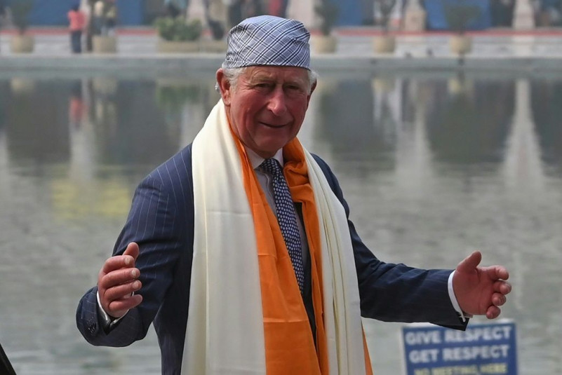 Britain's Prince Charles is visiting New Delhi on a day the Indian capital's pollution has reached 'emergency' levels