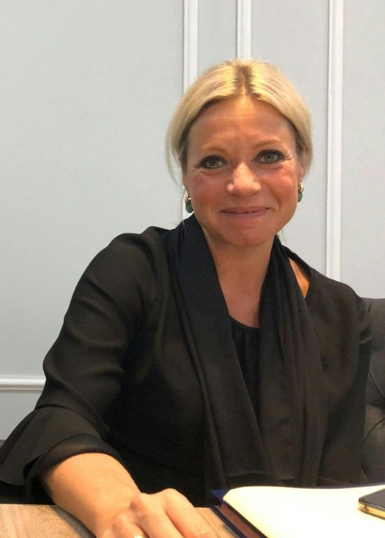 Jeanine Hennis-Plasschaert, head of the United Nations Iraq mission (UNAMI),speaks to AFP in the Iraqi capital Baghdad