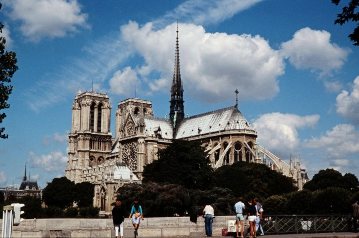 Emmanuel Macron has said he was in favour of a 'contemporary' touch in the reconstruction of the Notre-Dame's spire