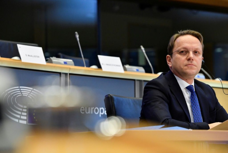European Union commissioner-designate for Neighbourhood and Enlargement, Hungary's Oliver Varhelyi attends a hearing before the European Parliament in Brussels on Novembre 14, 2019