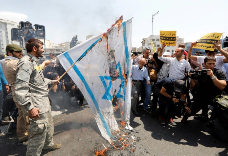 The burning of the Israeli flag to chants of 'Death to Israel' has been a mainstay of demonstrations in Iran since the Islamic revolution of 1979