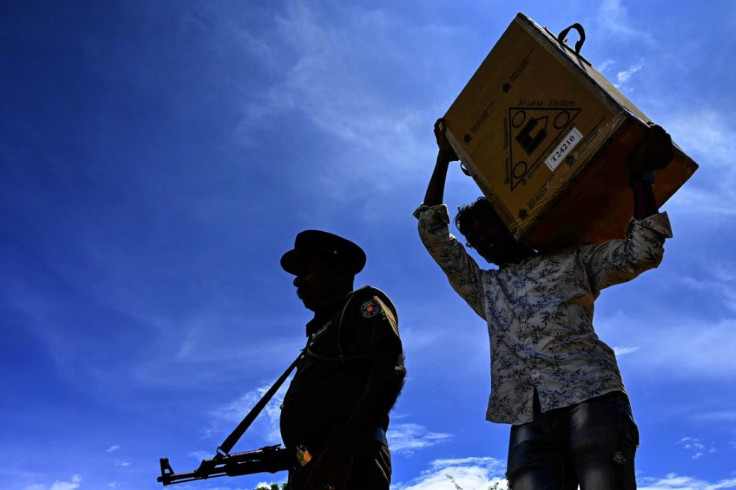 Sri Lanka's polls opened at 0130 GMT and security was tight with 85,000 police on duty