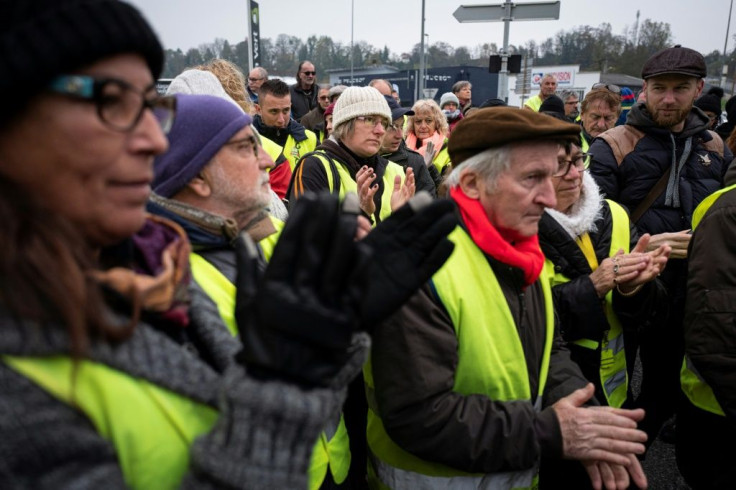 Around 60 people paid tribute to Chantal Mazet, a yellow vest supporter who died on the first day of the protests, a year ago