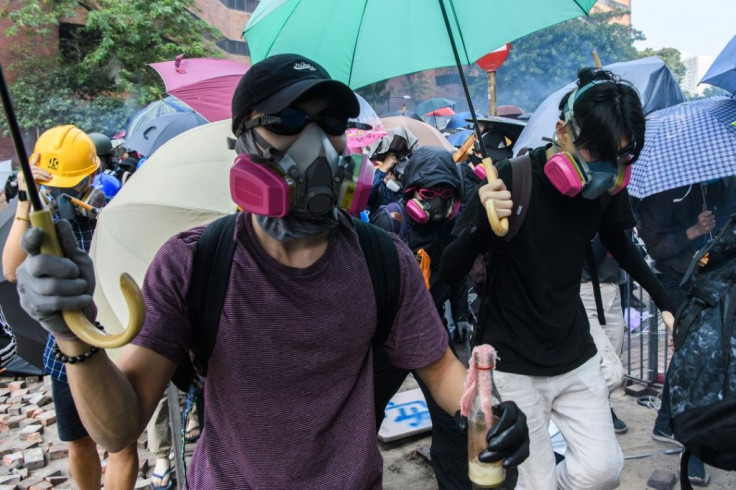 The mood among protesters inside the campus was increasingly desolate as night fell