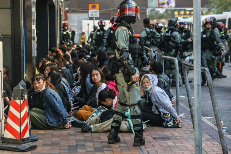 People are detained near the Polytechnic University standoff