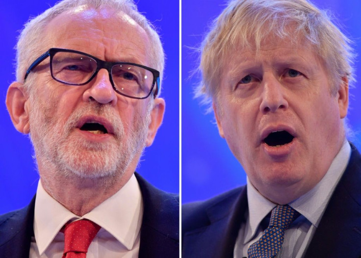 British Labour leader Jeremy Corbyn and Prime Minister Boris Johnson both sought to woo business leaders ahead of the general election in December