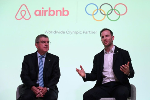 'Olympian Experiences': Thomas Bach of the IOC and Joe Gebbia of Airbnb announced a nine-year sponsorship deal