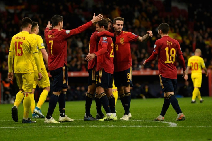 Spain crushed Romania 5-0 in Madrid in what could have been Robert Moreno's final game as coach