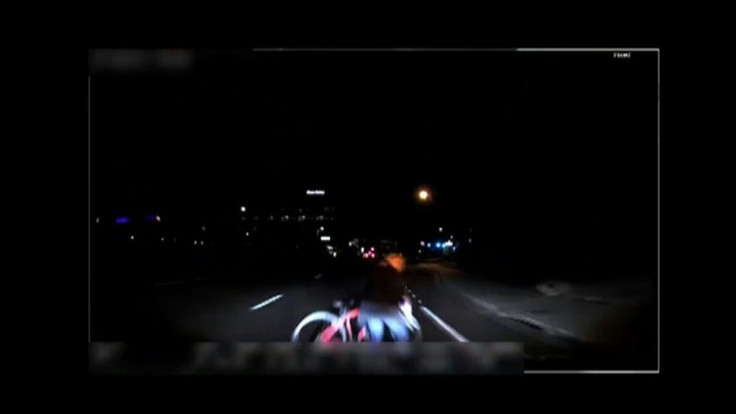 In this file photo taken on March 18, 2018, a video grab made released by the Tempe Police Department on March 21, 2018 shows the moment before the collision of ride-sharing Uber's self-driving vehicle and a pedestrian in the Arizona city