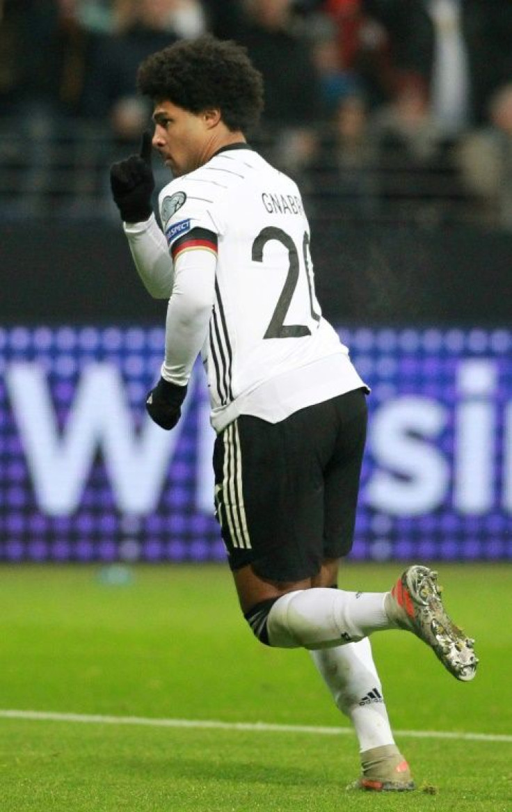 Serge Gnabry has score 13 times in as many Germany matches