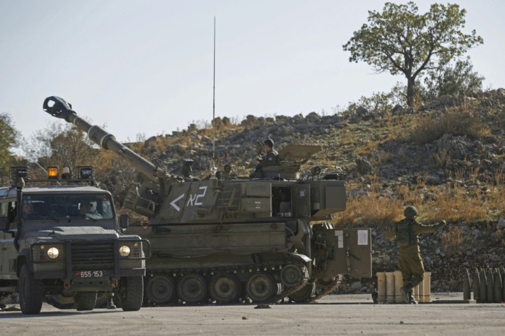 Israeli forces are stationed near the border with Syria in the Israeli-annexed Golan Heights