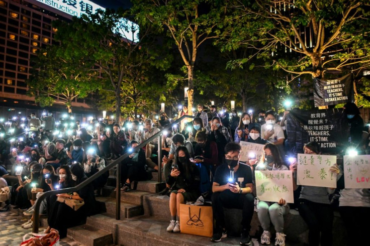 Public protests have been held outside the PolyU campus in Hong Kong, in support of those barricaded inside