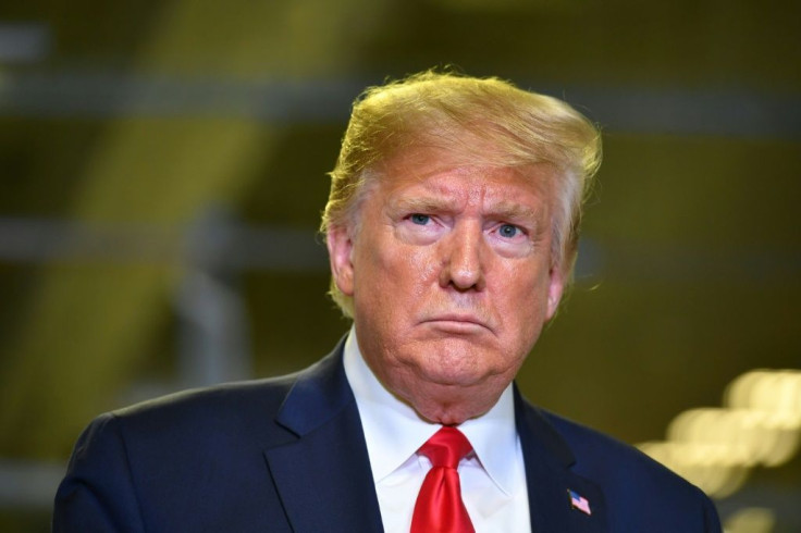 US President Donald Trump speaks about the impeachment inquiry during a tour of the Flextronics computer manufacturing facility in Austin, Texas