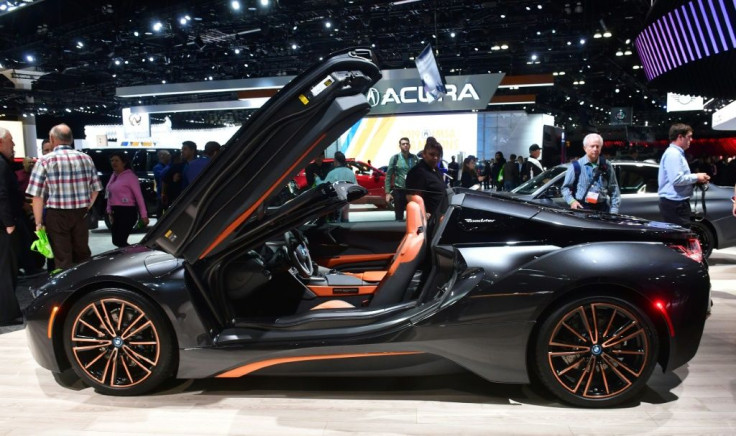 The BMW i8 plug-in Hybrid on display at the 2019 Los Angeles Auto Show in Los Angeles, California on November 20, 2019.