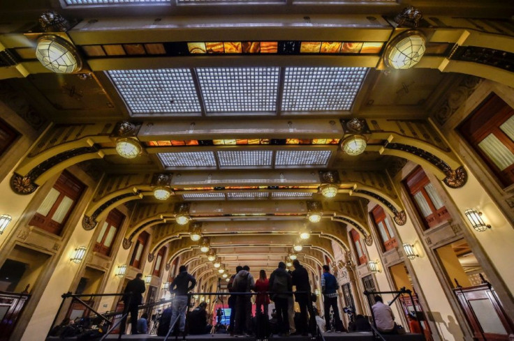 Mornings in Mexico City are often chilly, but the inside of the National Palace is even chillier