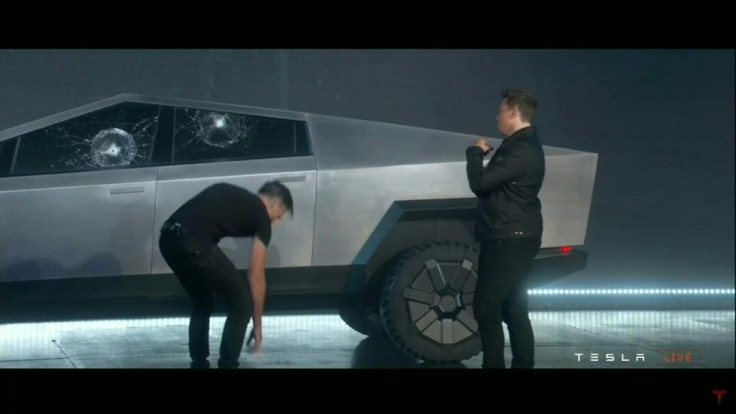 Tesla CEO Elon Musk unveils the all-electric battery-powered Tesla Cybertruck in California