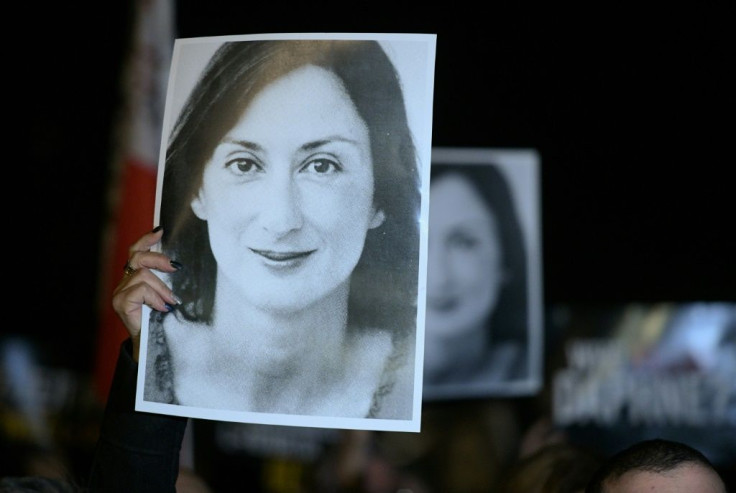 Journalist Daphne Caruana Galizia was blown up in a car bombing in 2017