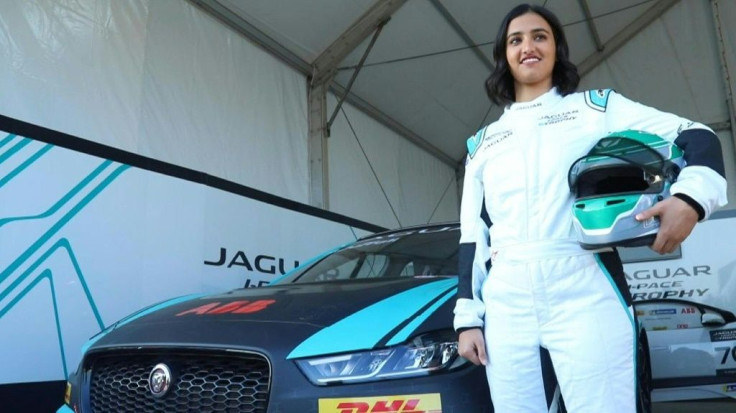 Sliding behind the wheel of a sleek electric SUV, Reema Juffali is set to blaze a trail in male-dominated motor sports as the first Saudi woman to race in the kingdom.