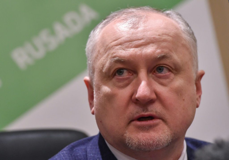 RUSADA (Russia's anti-doping agency) chief Yury Ganus at a press conference in January 2019.